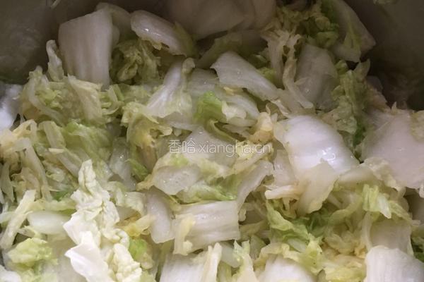 肉渣白菜的做法图解3