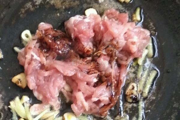 香菇肉丝米粉的做法图解4