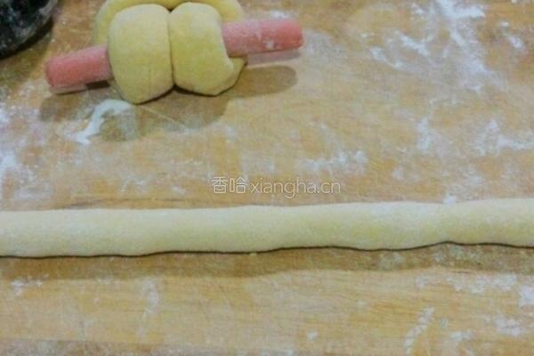小兔南瓜馒头的做法图解3