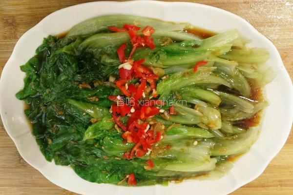 白灼生菜的做法图解7