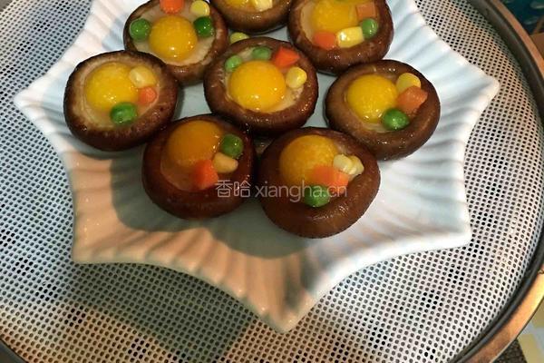 鹌鹑蛋香菇盏的做法图解5