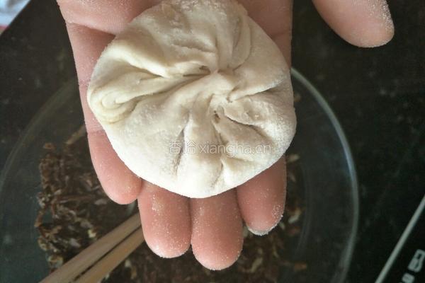梅干菜和肉松芝麻饼的做法图解11
