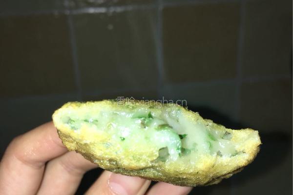 艾草糯米饼的做法图解3
