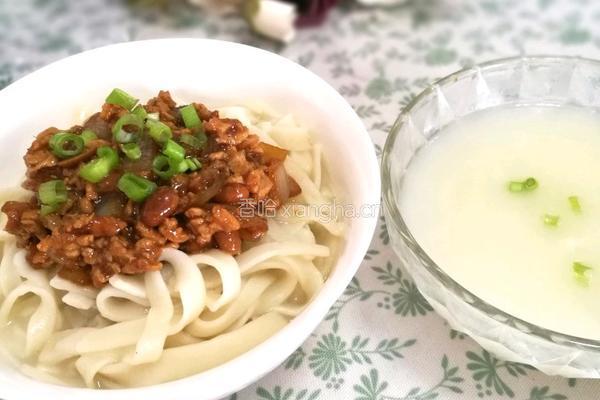 葱油肉酱面的做法图解12