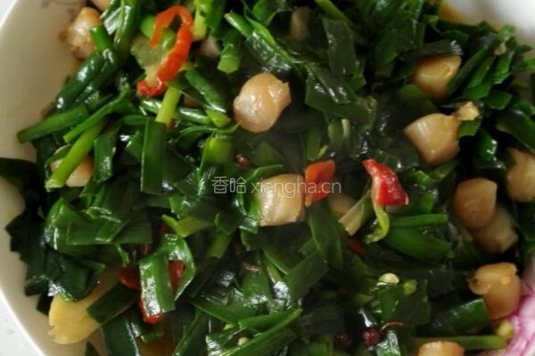 韭菜炒瑶柱