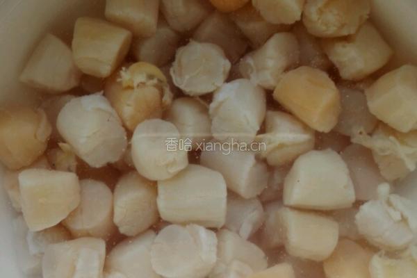 韭菜炒瑶柱的做法图解1