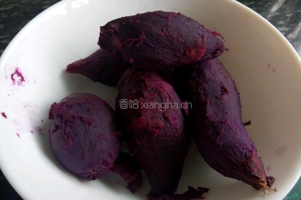 香煎紫薯饼的做法图解1