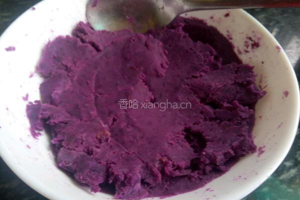 香煎紫薯饼的做法图解2