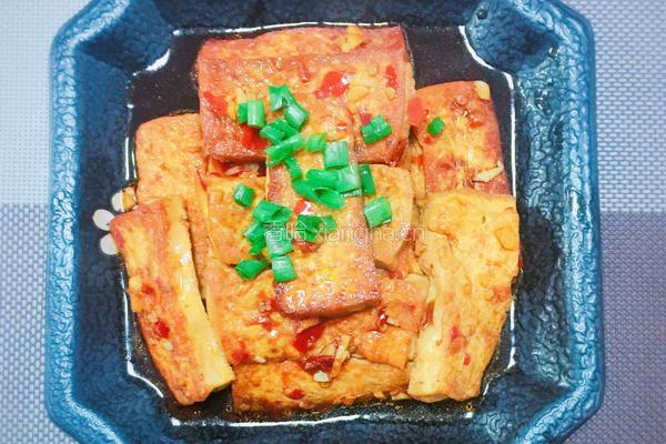 豆瓣酱红烧豆腐的做法图解4
