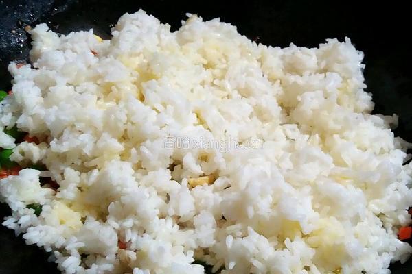 田园菠萝炒饭的做法图解8