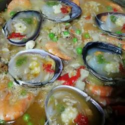 海鲜鸡肉烩饭的做法[图]