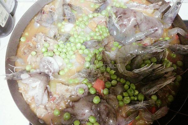 海鲜鸡肉烩饭的做法图解13