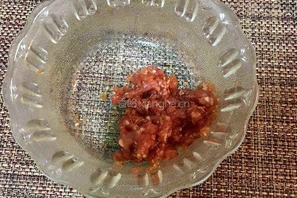 肉末蒸冬瓜的做法图解2