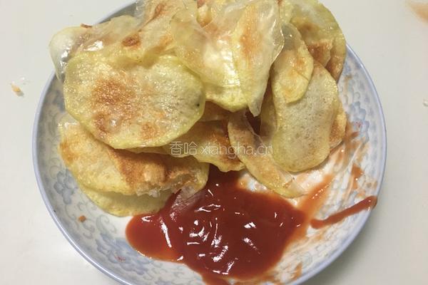 自制微波炉薯片的做法图解9
