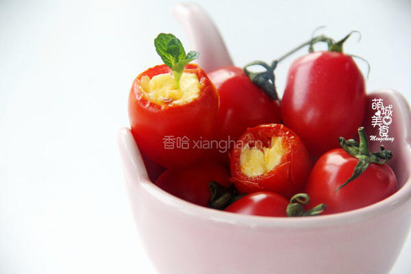 芝士焗圣女果的做法图解1