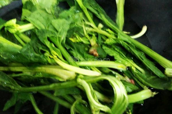 油香炝菠菜的做法图解1
