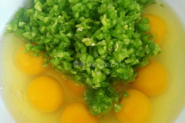 苦瓜煎蛋的做法图解3