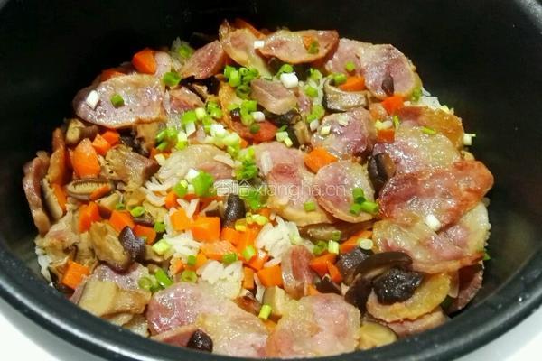 腊肠焖饭的做法图解8