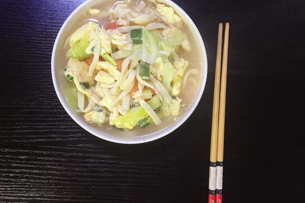 番茄鸡蛋豆面条的做法图解6