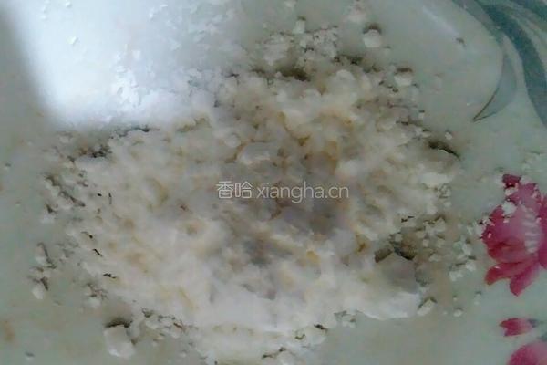 玉子豆腐酿腊香青豆的做法图解3