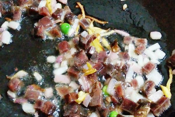玉子豆腐酿腊香青豆的做法图解9