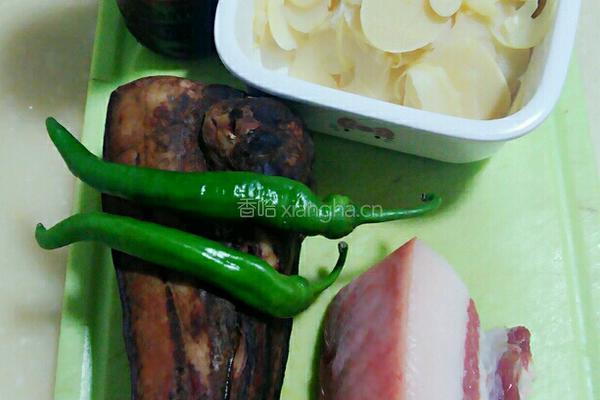 春笋炒腊肉的做法图解4