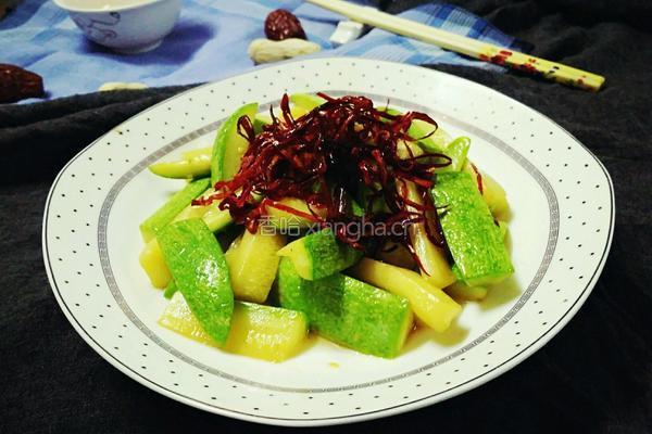 闹春一一椒香茭瓜的做法图解12