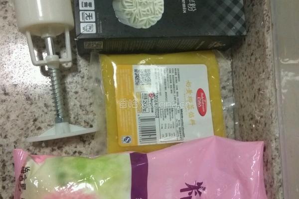 冰皮月饼（青苹果味）的做法图解1