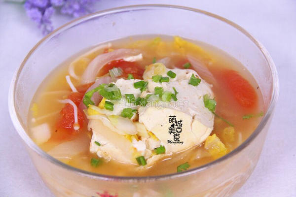 开胃又营养de番茄豆腐汤的做法图解10