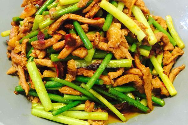 蒜苔肉丝的做法图解6