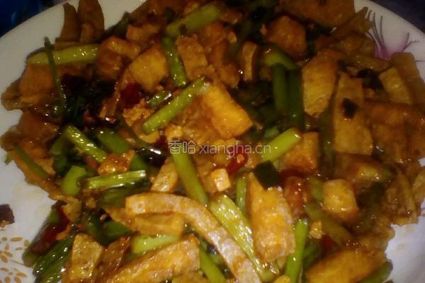 蒜苔炒豆腐丝的做法图解8
