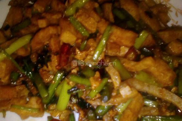 蒜苔炒豆腐丝的做法图解7