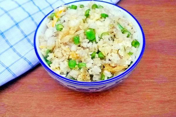 豆角鸡蛋炒饭的做法图解11