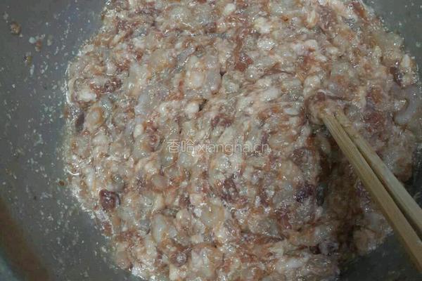 肉三鲜蒸饺的做法图解3