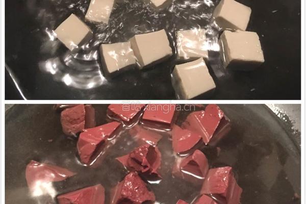 猪血豆腐汤的做法图解2