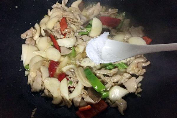 杏鲍菇炒肉片的做法图解7