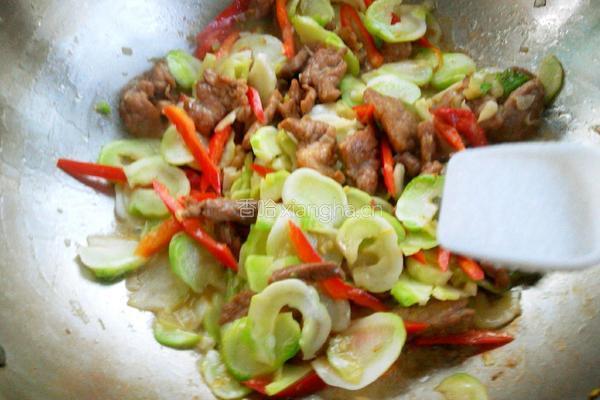 肉片炒儿菜的做法图解13