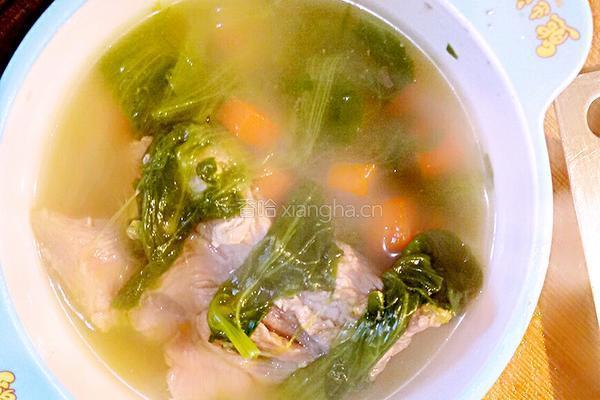 青菜骨头汤的做法图解4