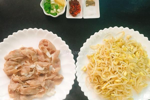 肥牛炒豆芽的做法图解5