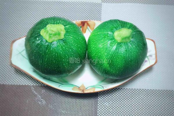 金瓜酿肉末的做法图解1