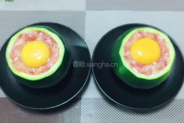 金瓜酿肉末的做法图解3