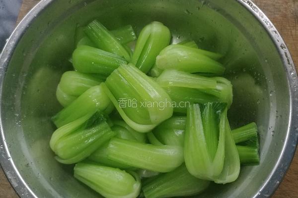 香菇青菜的做法图解4