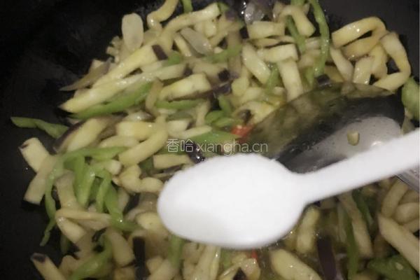青椒茄丝的做法图解9