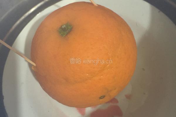 橙盅蒸蛋配五彩手抓饼的做法图解2