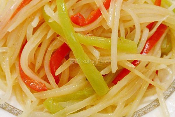 双椒土豆丝的做法图解1