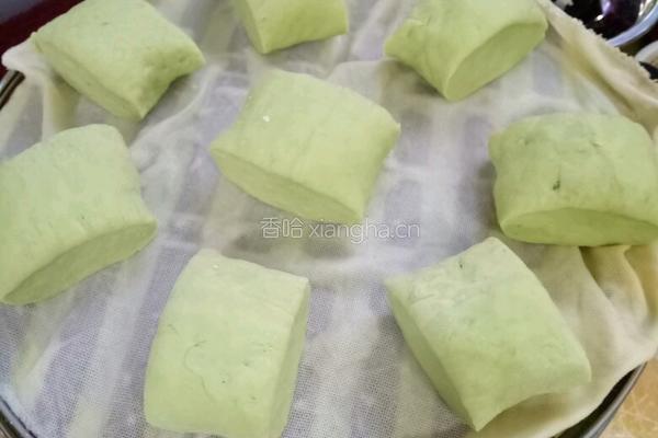 青汁馒头的做法图解4