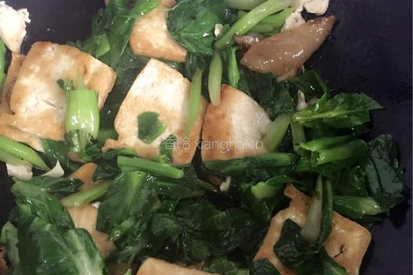 小青菜烧豆腐的做法图解4