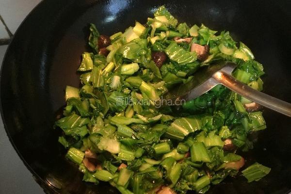 香菇苔芯菜的做法图解7