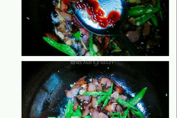 青椒炒卤猪舌的做法图解5