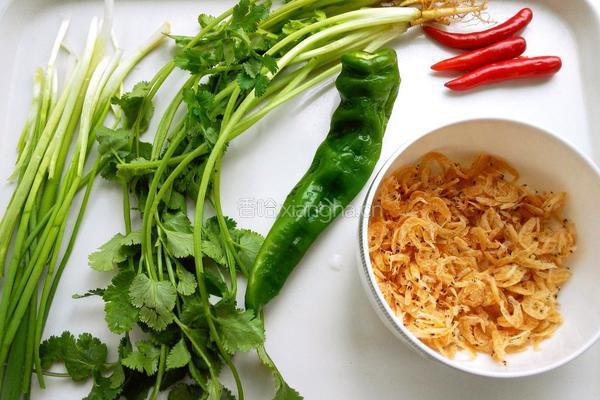 虾皮老虎菜的做法图解1